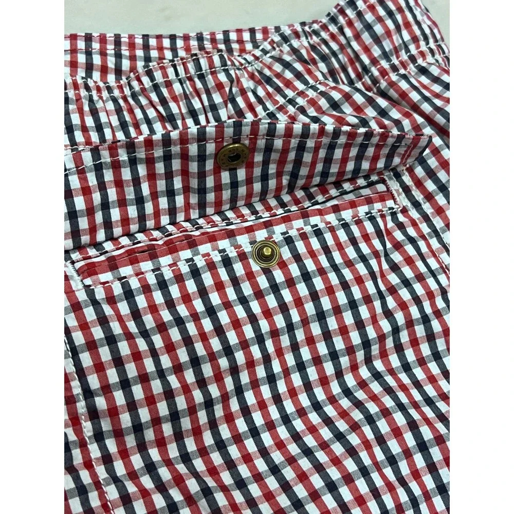 LL Bean Mens 40W Vacationland Swim Short Plaid Cargo Preppy NWT‎